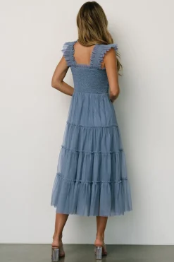 Hot Baltic Born Emma Smocked Tulle Dress | Slate Blue SlateBlue