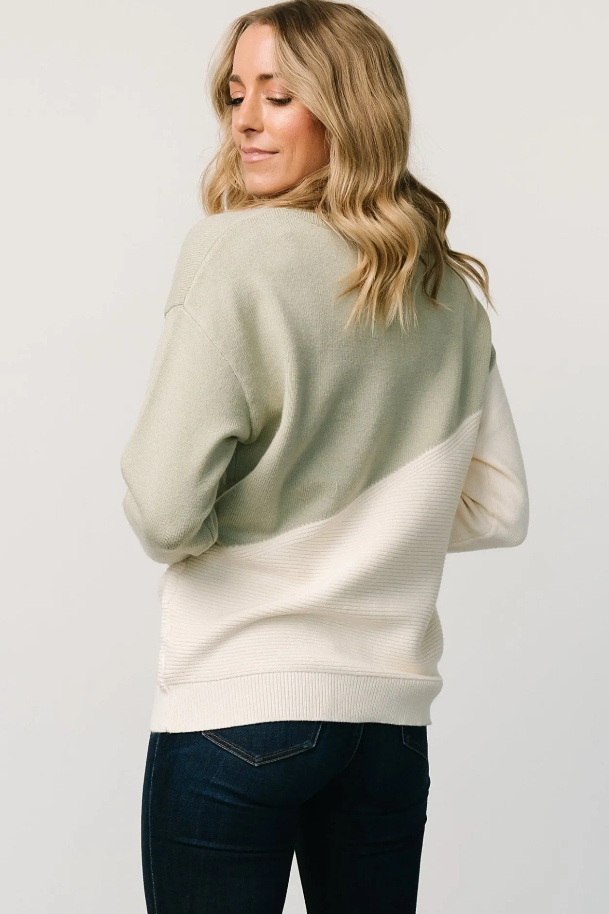 Sale Baltic Born Emmy Sweater | Sage + Cream Sage+Cream
