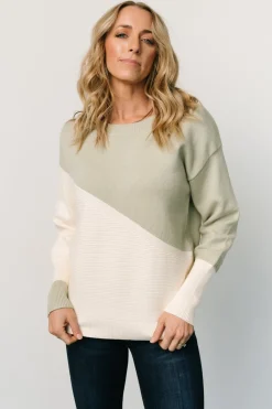 Sale Baltic Born Emmy Sweater | Sage + Cream Sage+Cream