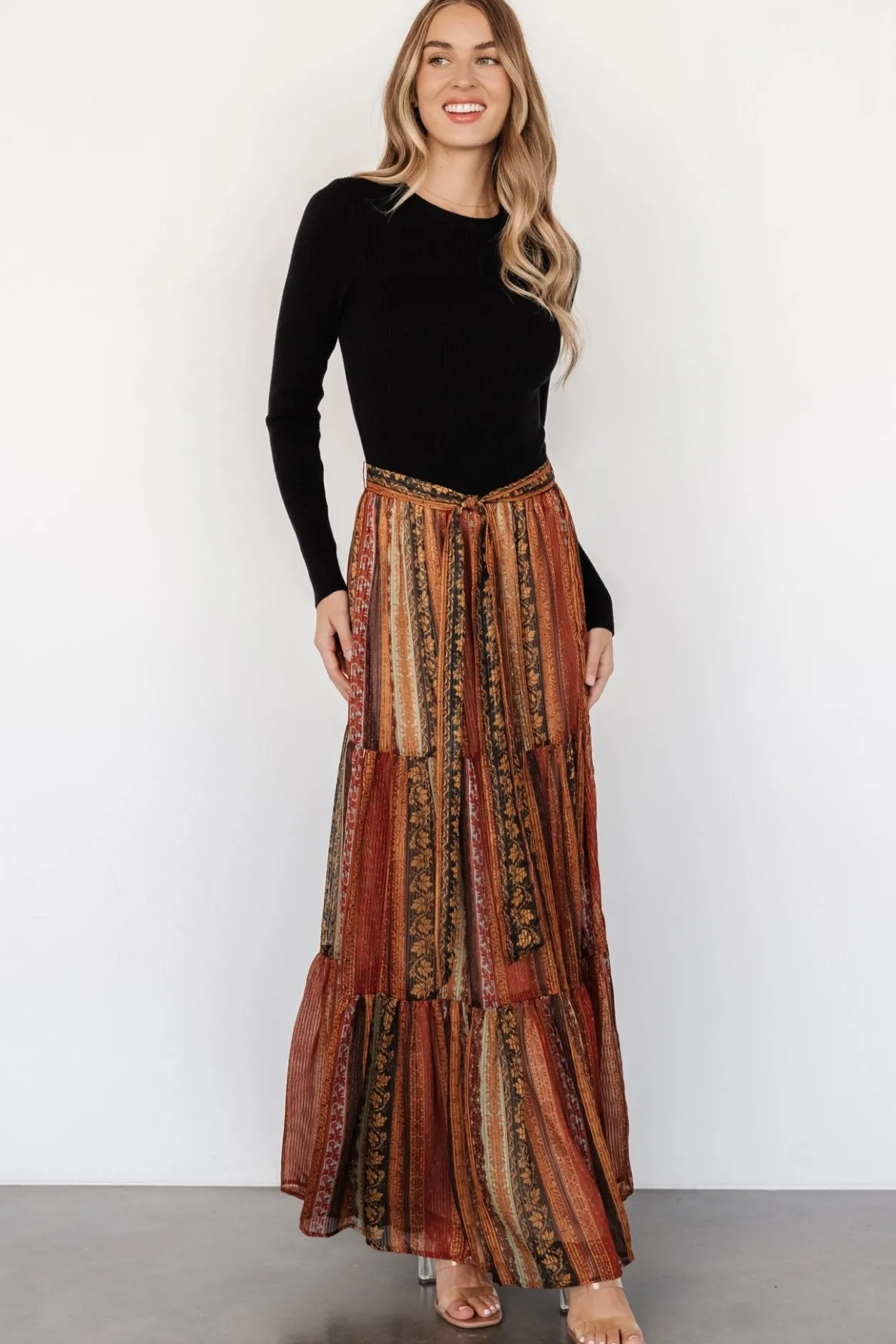 Sale Baltic Born Emryn Sweater Dress | Black + Multi Print Black+MultiPrint