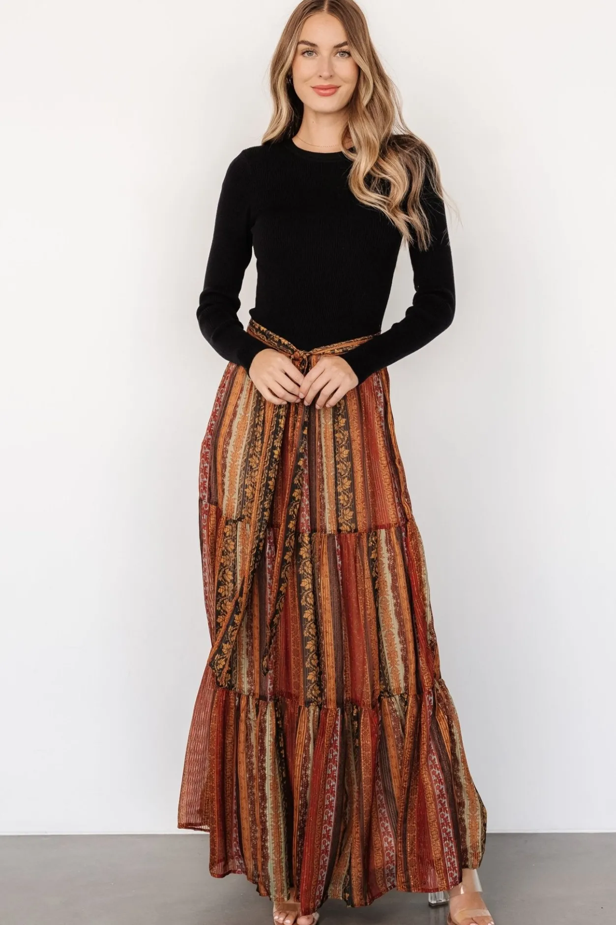 Sale Baltic Born Emryn Sweater Dress | Black + Multi Print Black+MultiPrint
