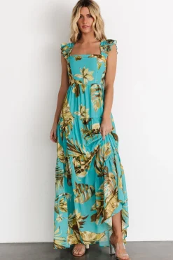 Fashion Baltic Born Encinitas Maxi Dress | Caribbean Blue Print CaribbeanBluePrint
