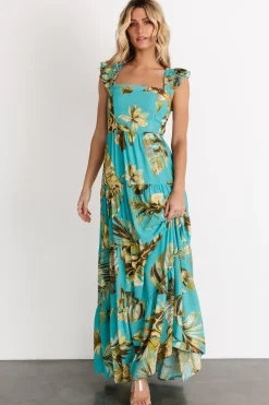 Fashion Baltic Born Encinitas Maxi Dress | Caribbean Blue Print CaribbeanBluePrint