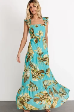 Fashion Baltic Born Encinitas Maxi Dress | Caribbean Blue Print CaribbeanBluePrint