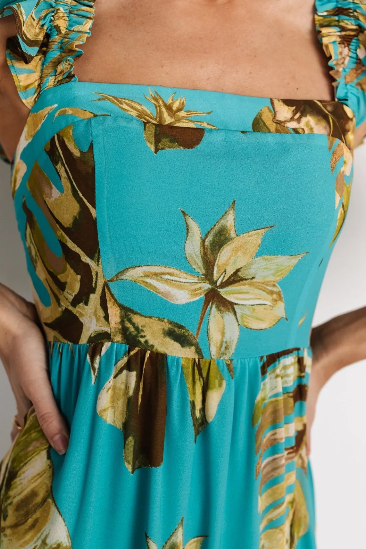 Fashion Baltic Born Encinitas Maxi Dress | Caribbean Blue Print CaribbeanBluePrint