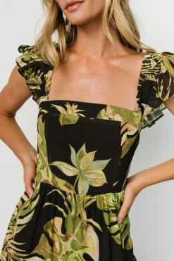 Fashion Baltic Born Encinitas Maxi Dress | Tropical Green + Black TropicalGreen+Black