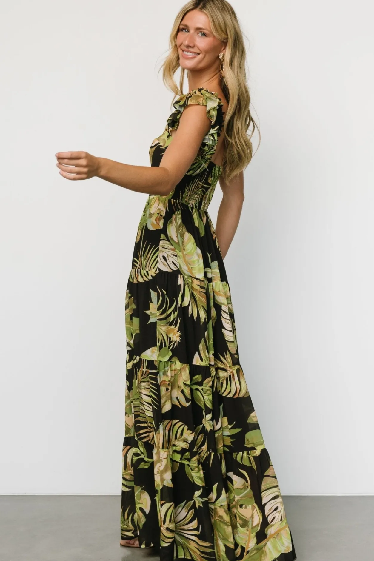 Fashion Baltic Born Encinitas Maxi Dress | Tropical Green + Black TropicalGreen+Black
