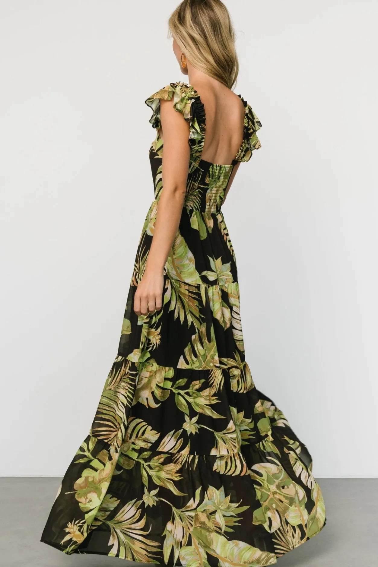 Fashion Baltic Born Encinitas Maxi Dress | Tropical Green + Black TropicalGreen+Black