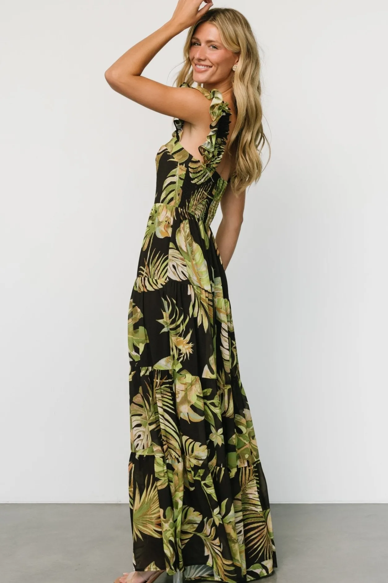 Fashion Baltic Born Encinitas Maxi Dress | Tropical Green + Black TropicalGreen+Black