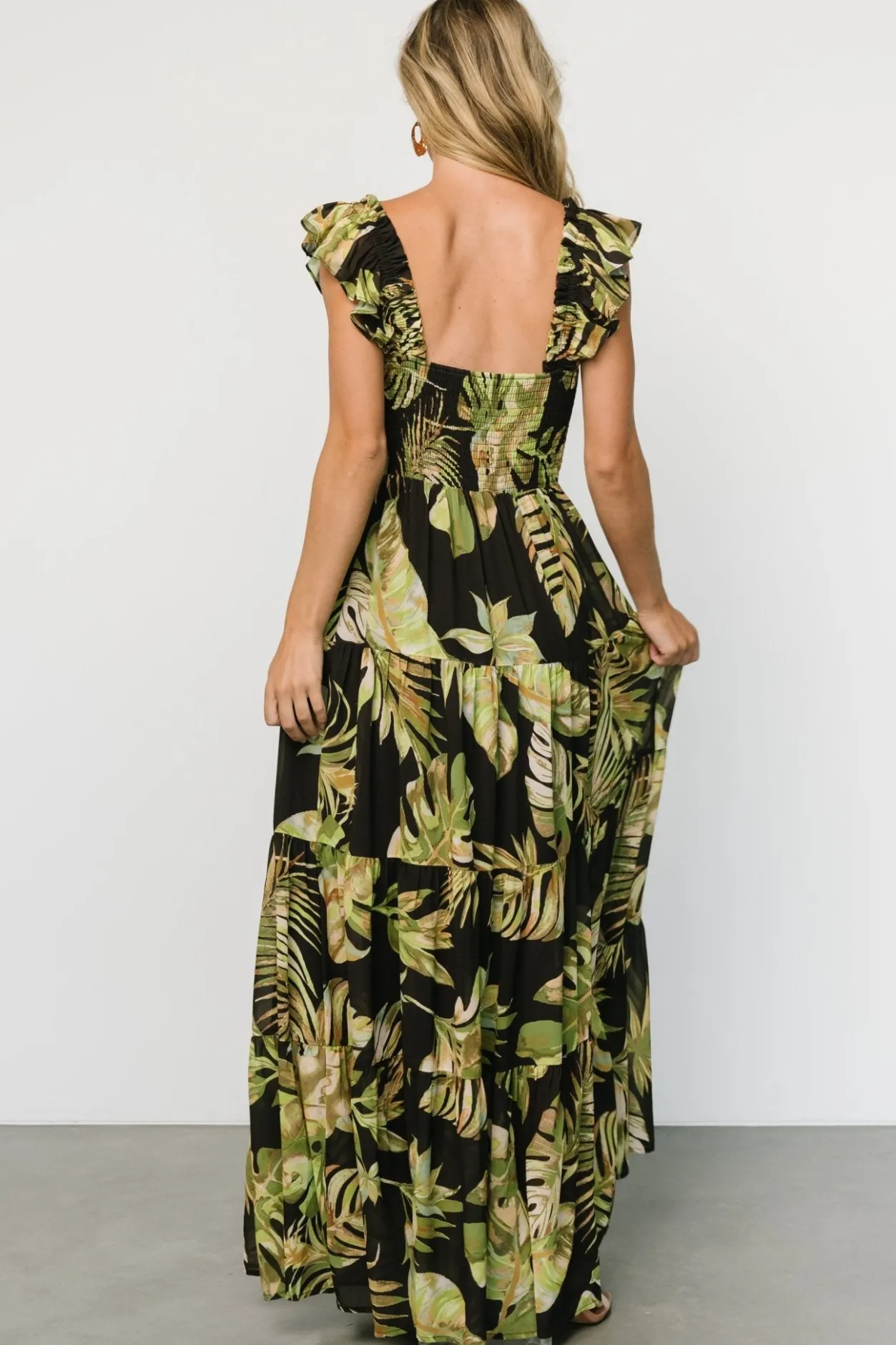 Fashion Baltic Born Encinitas Maxi Dress | Tropical Green + Black TropicalGreen+Black