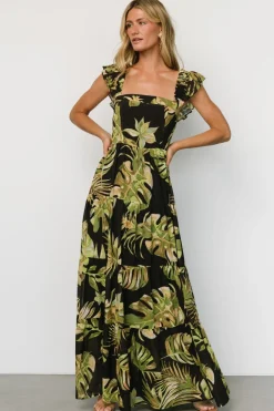 Fashion Baltic Born Encinitas Maxi Dress | Tropical Green + Black TropicalGreen+Black