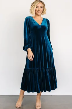 Fashion Baltic Born Erika Velvet Maxi Dress | Sapphire