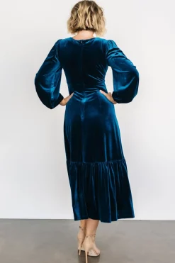 Fashion Baltic Born Erika Velvet Maxi Dress | Sapphire