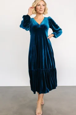 Fashion Baltic Born Erika Velvet Maxi Dress | Sapphire