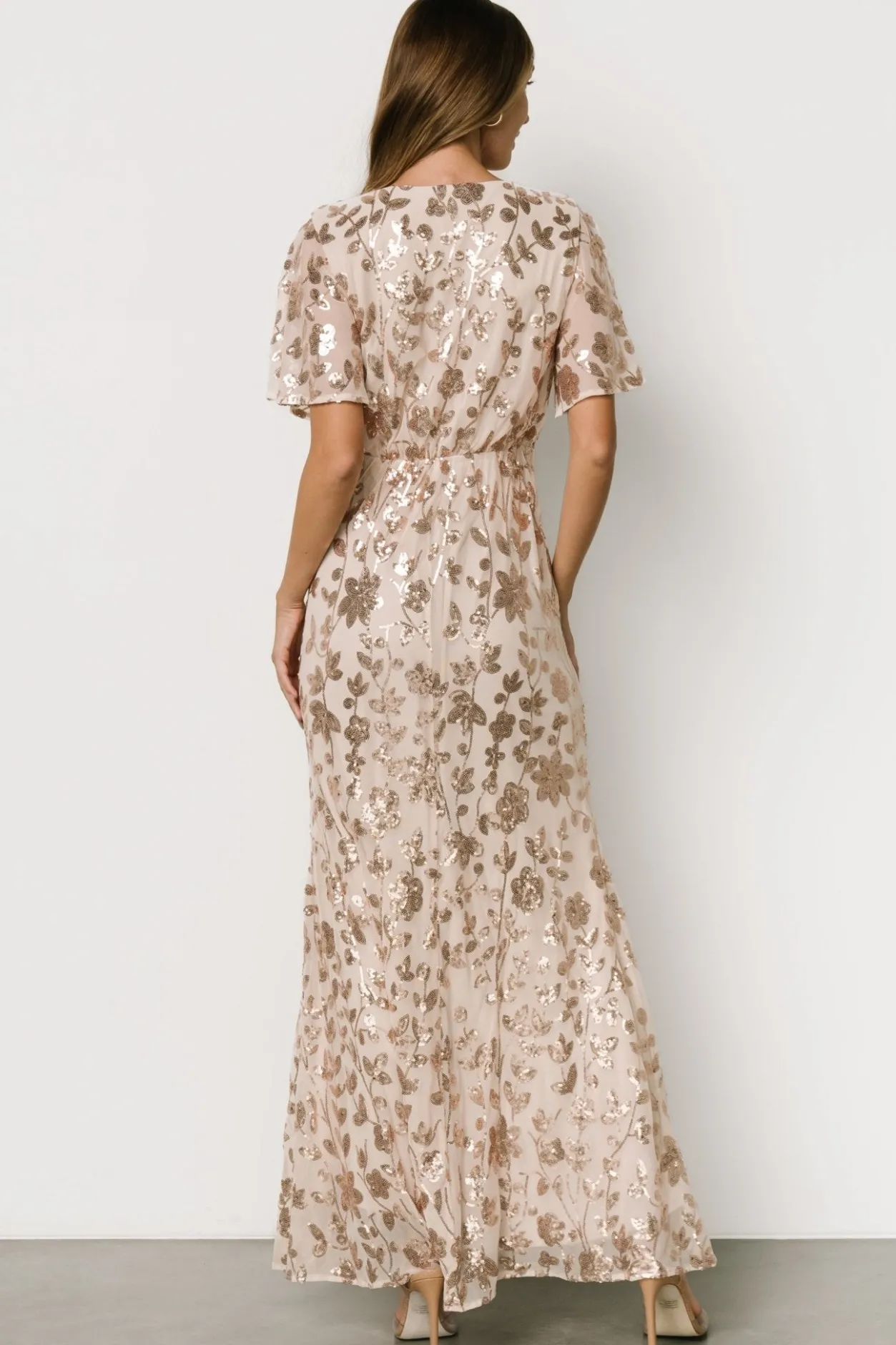 Discount Baltic Born Esme Sequin Dress | Rose Gold RoseGold