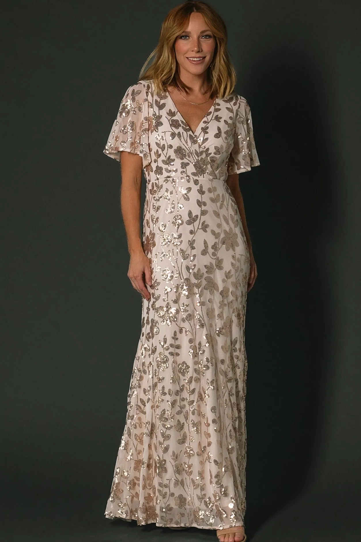 Discount Baltic Born Esme Sequin Dress | Rose Gold RoseGold