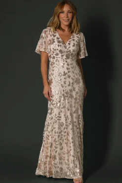 Discount Baltic Born Esme Sequin Dress | Rose Gold RoseGold