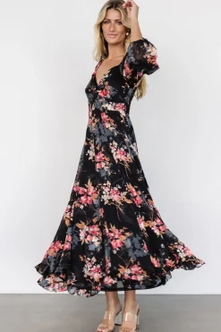 Fashion Baltic Born Estefania Maxi Dress | Black Floral BlackFloral