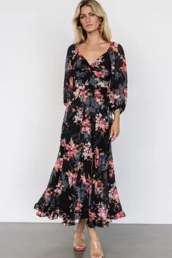 Fashion Baltic Born Estefania Maxi Dress | Black Floral BlackFloral