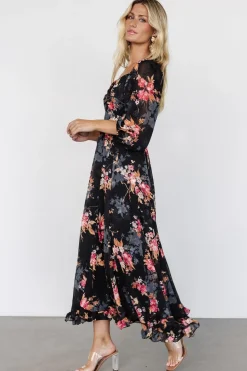 Fashion Baltic Born Estefania Maxi Dress | Black Floral BlackFloral