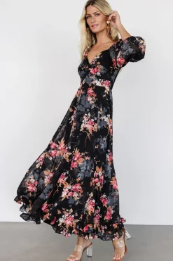 Fashion Baltic Born Estefania Maxi Dress | Black Floral BlackFloral