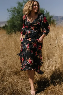 Fashion Baltic Born Estefania Maxi Dress | Black Floral BlackFloral