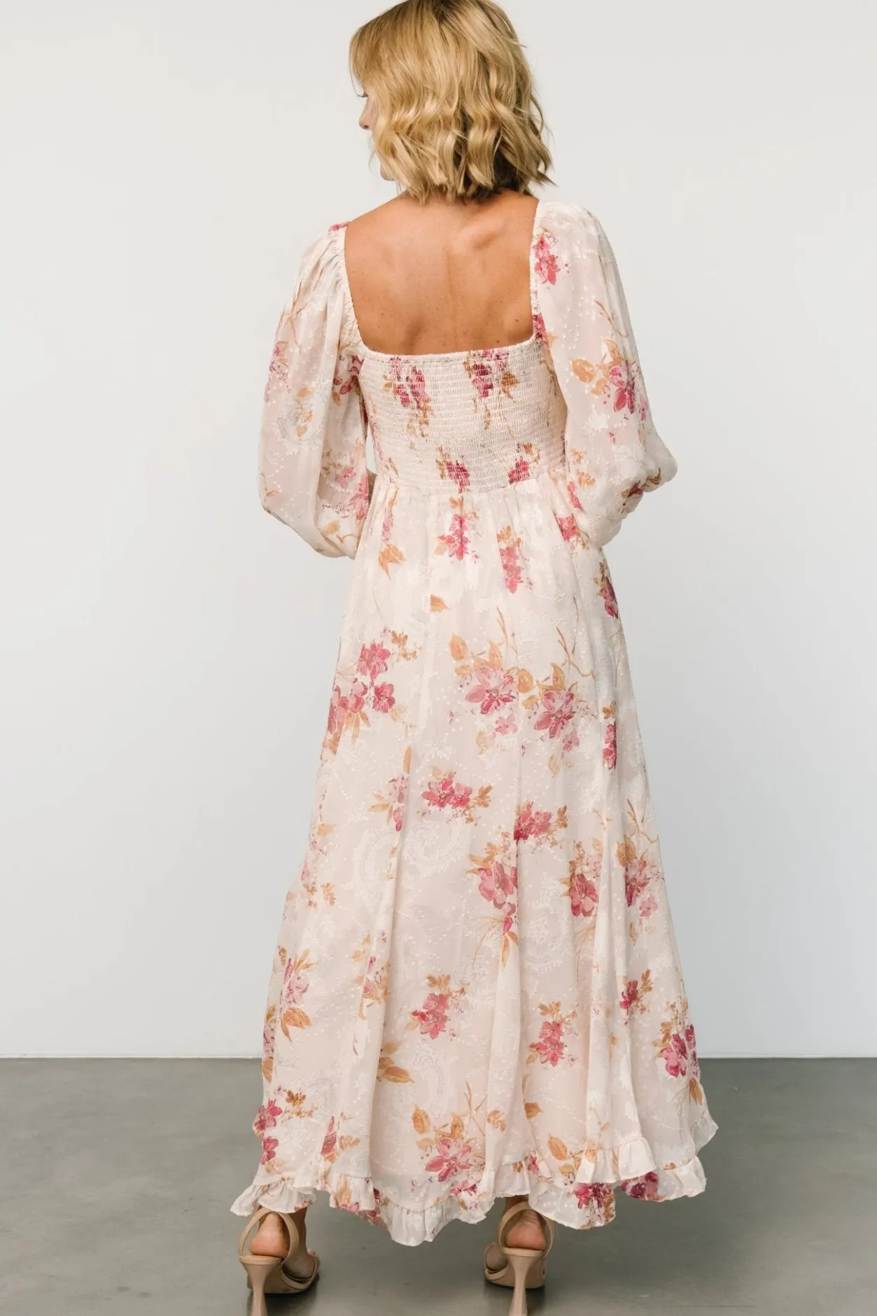 New Baltic Born Estefania Maxi Dress | Blush + Pink Floral Blush+PinkFloral
