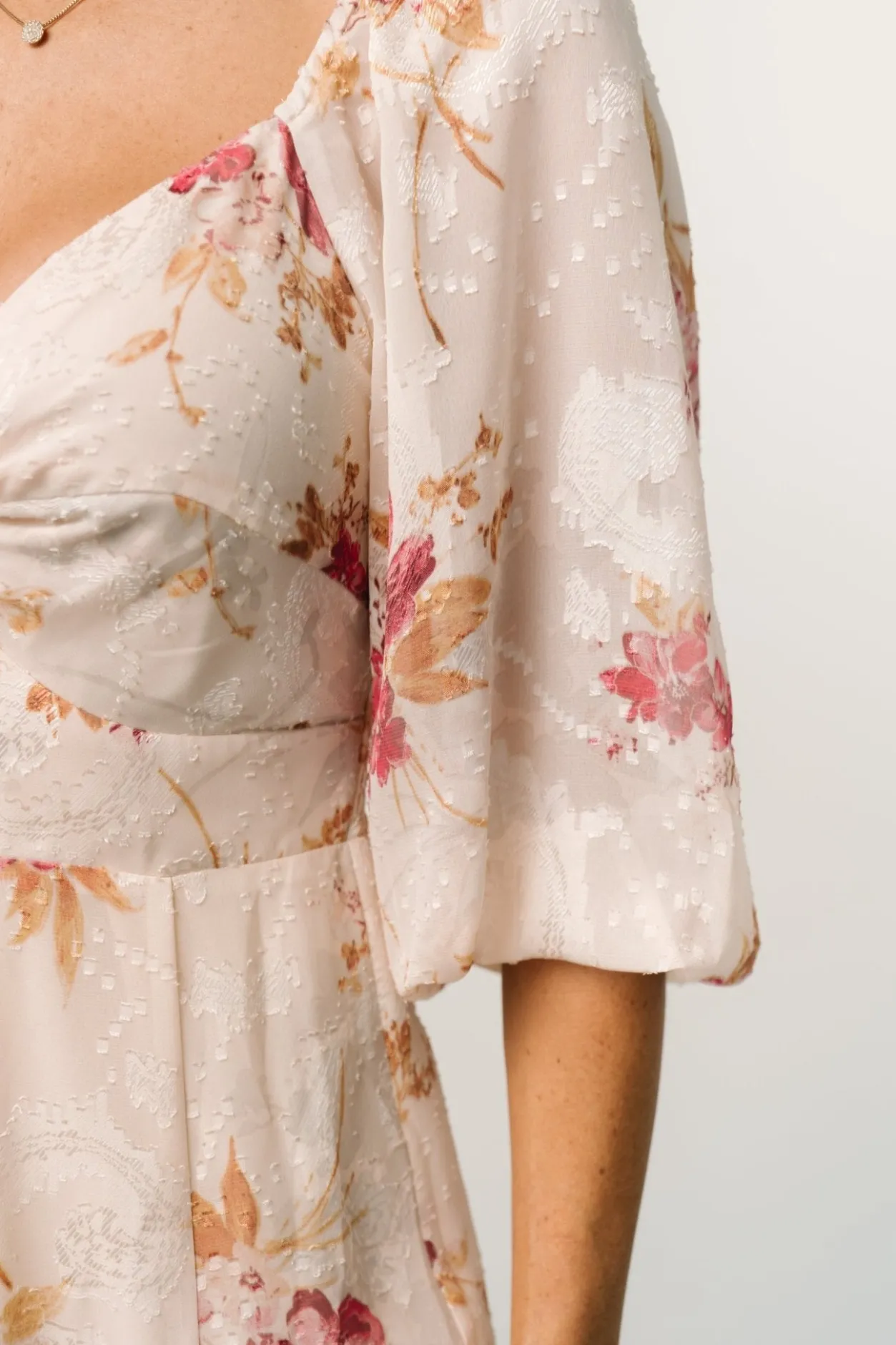 New Baltic Born Estefania Maxi Dress | Blush + Pink Floral Blush+PinkFloral