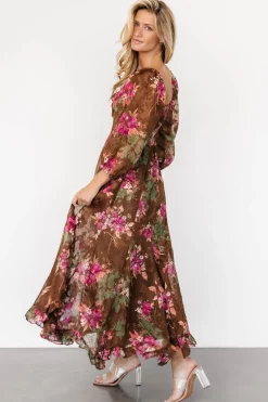 Hot Baltic Born Estefania Maxi Dress | Brown Floral BrownFloral