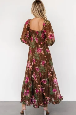 Hot Baltic Born Estefania Maxi Dress | Brown Floral BrownFloral