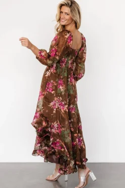 Hot Baltic Born Estefania Maxi Dress | Brown Floral BrownFloral