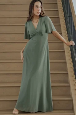 Discount Baltic Born Esti Maxi Dress | Dark Sage DarkSage