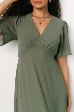 Discount Baltic Born Esti Maxi Dress | Dark Sage DarkSage