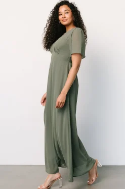 Discount Baltic Born Esti Maxi Dress | Dark Sage DarkSage