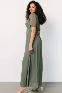 Discount Baltic Born Esti Maxi Dress | Dark Sage DarkSage