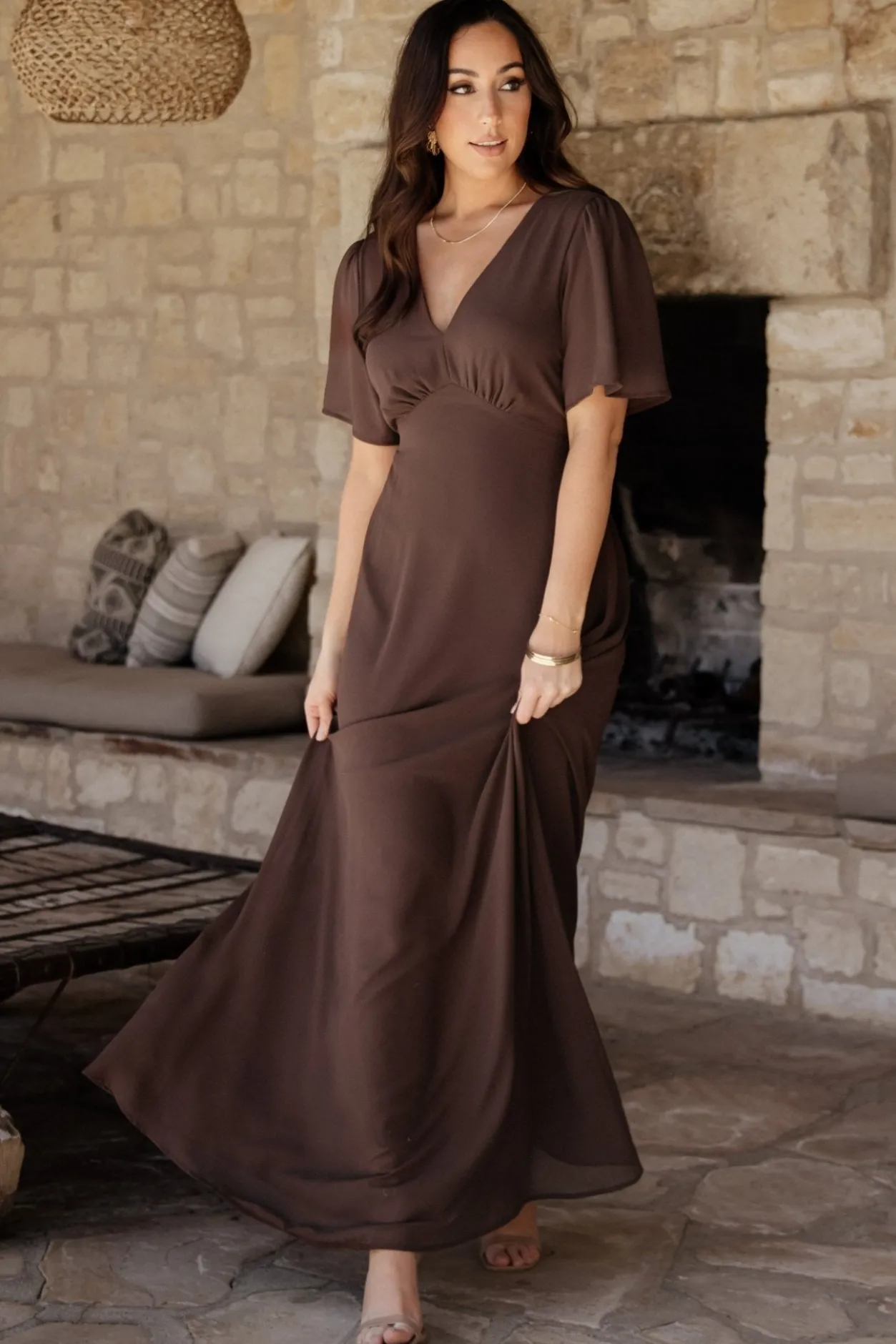 Outlet Baltic Born Esti Maxi Dress | Espresso
