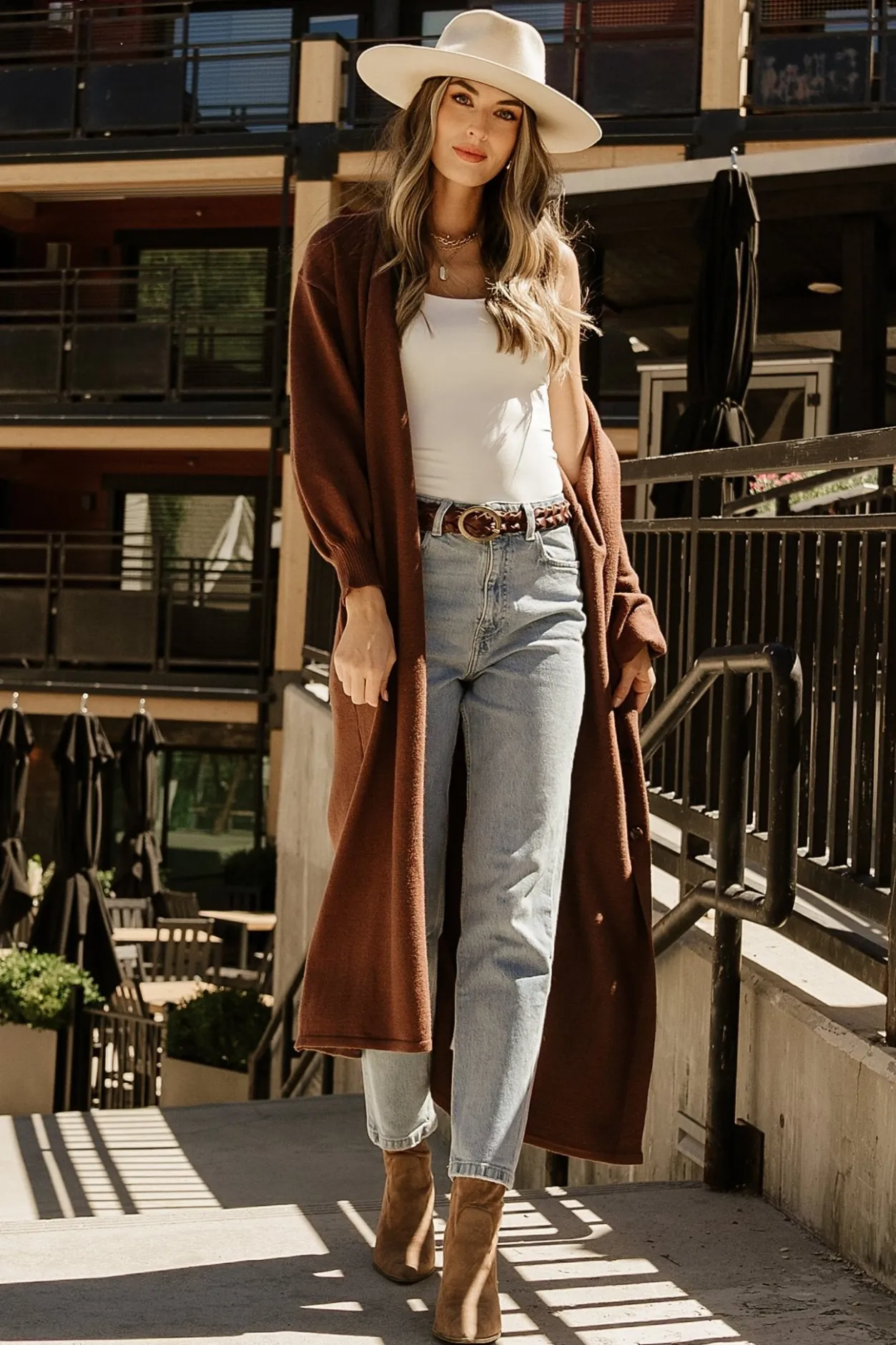Outlet Baltic Born Ethel Long Cardigan | Dark Brown DarkBrown