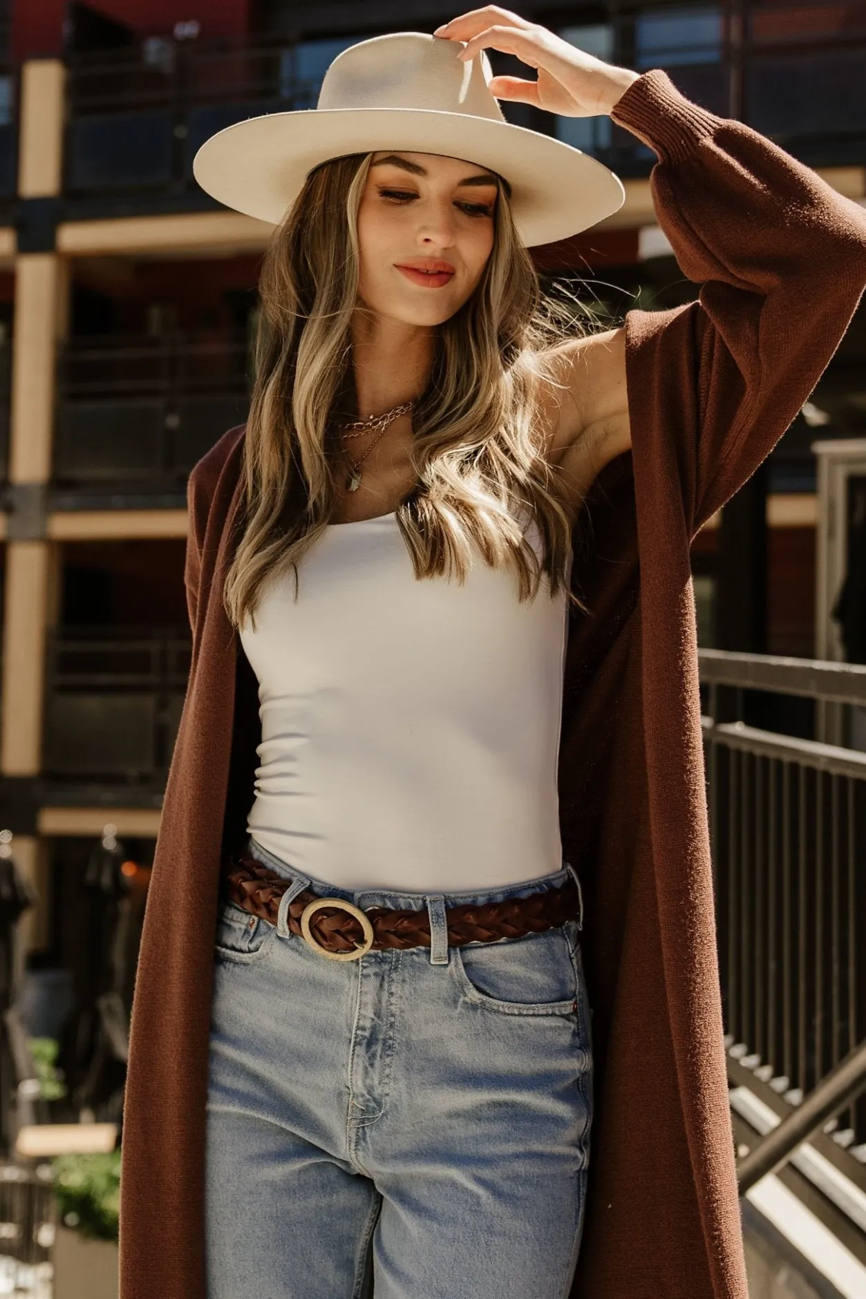 Outlet Baltic Born Ethel Long Cardigan | Dark Brown DarkBrown