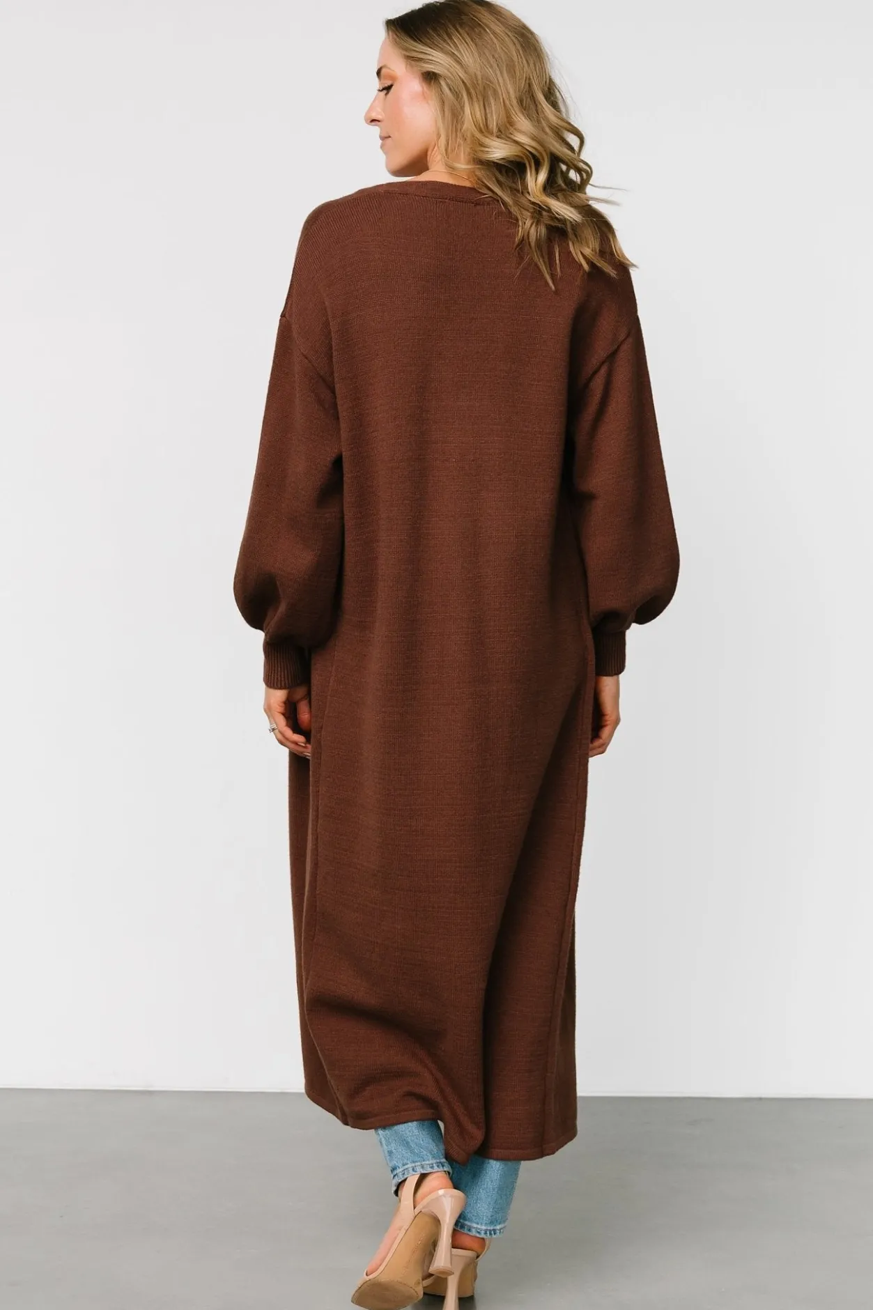 Outlet Baltic Born Ethel Long Cardigan | Dark Brown DarkBrown