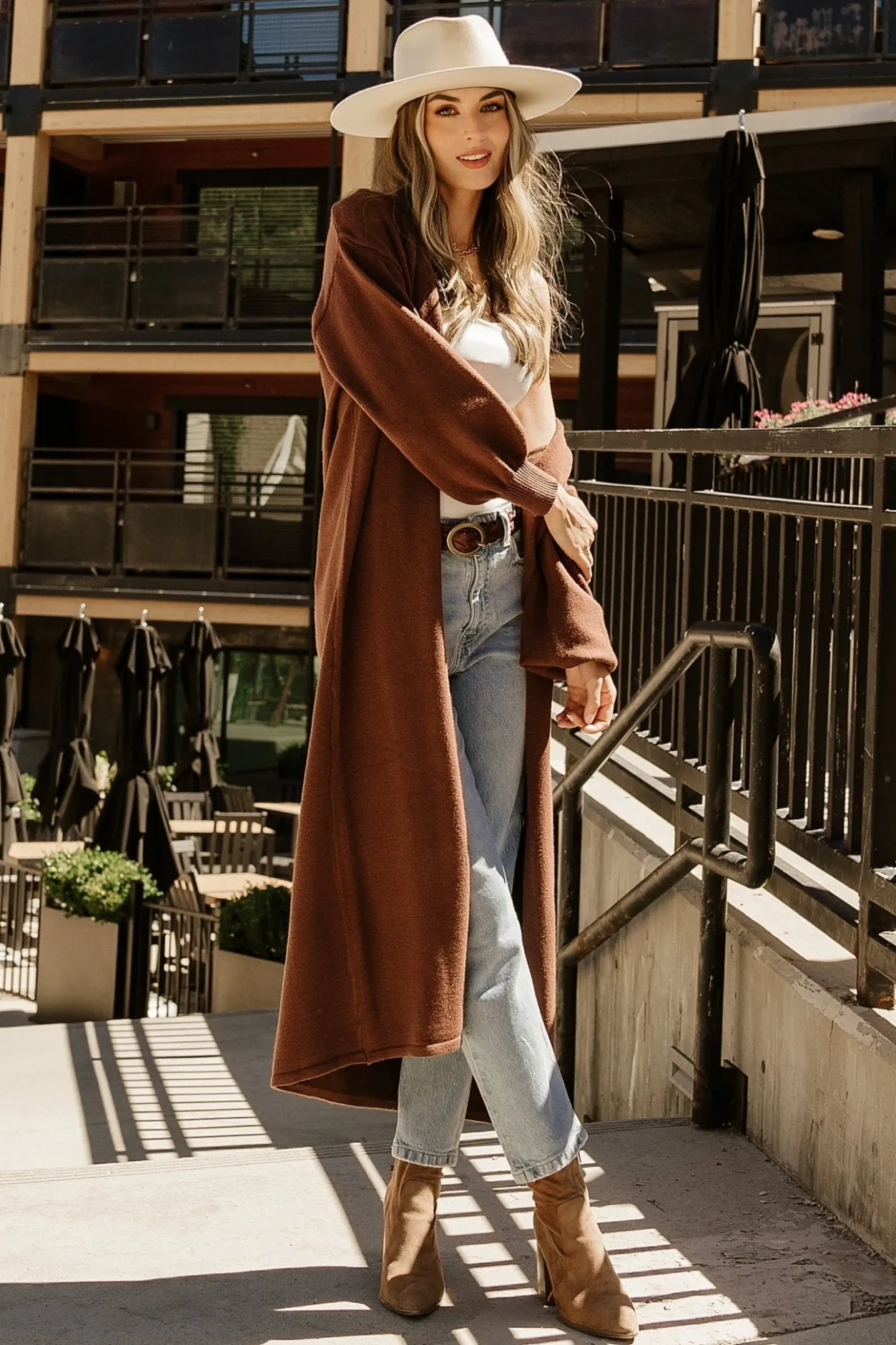 Outlet Baltic Born Ethel Long Cardigan | Dark Brown DarkBrown