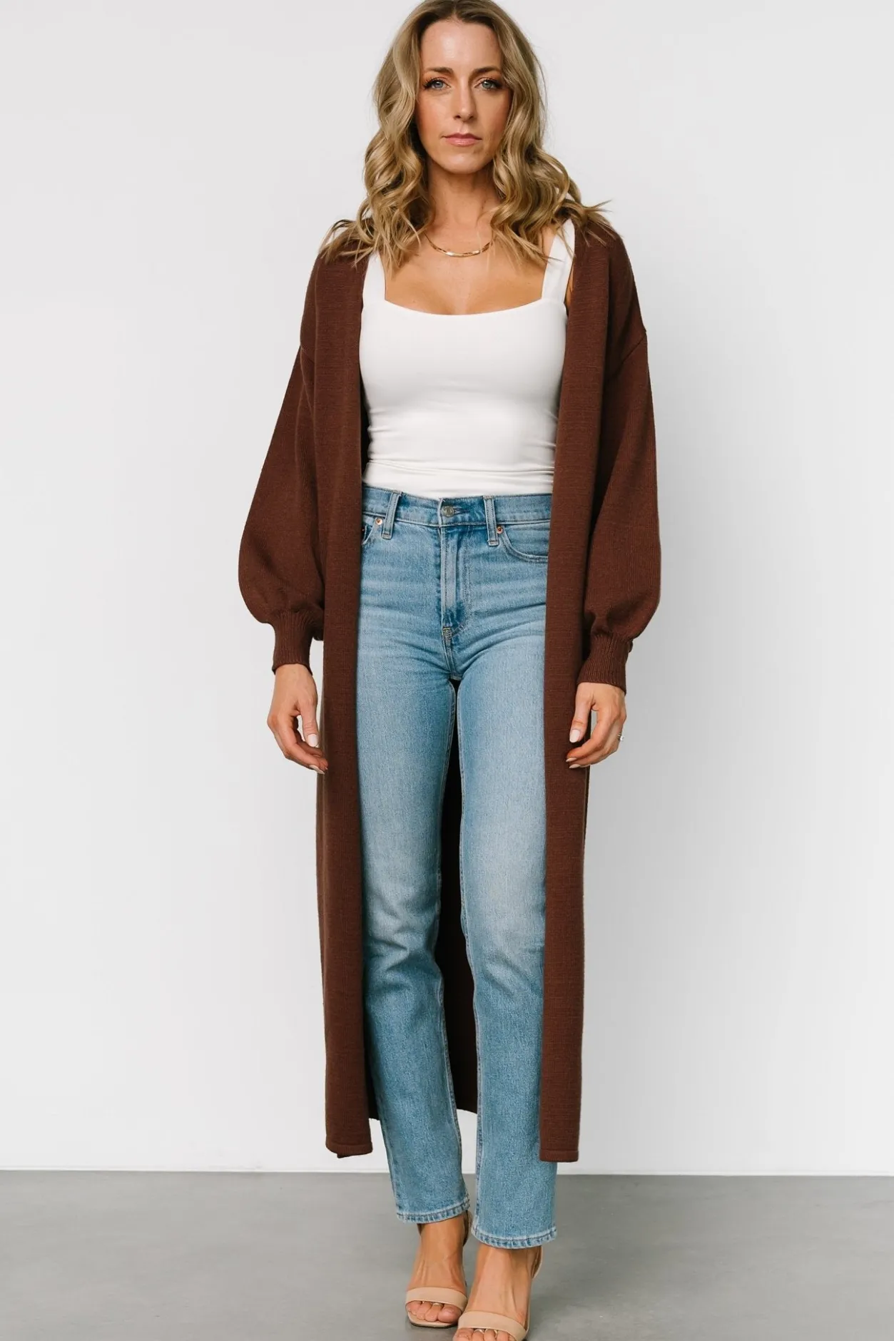Outlet Baltic Born Ethel Long Cardigan | Dark Brown DarkBrown