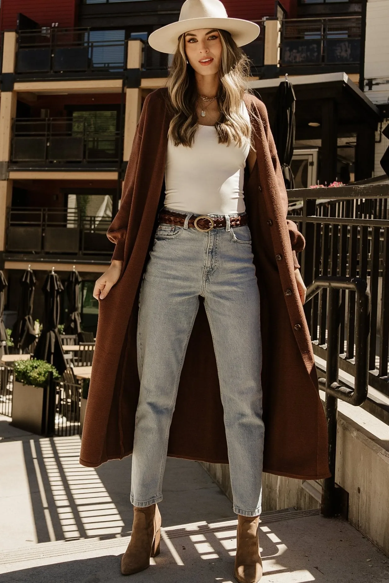 Outlet Baltic Born Ethel Long Cardigan | Dark Brown DarkBrown