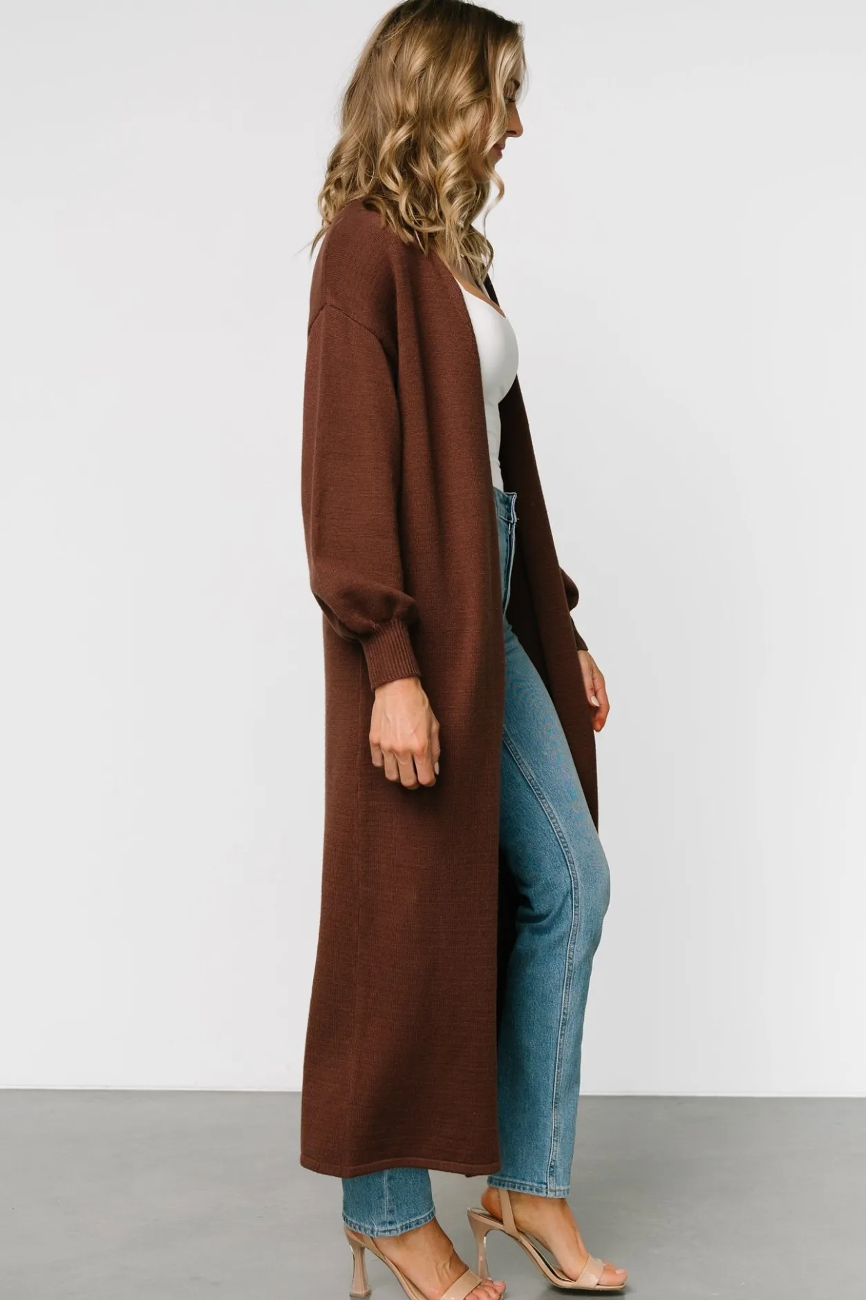 Outlet Baltic Born Ethel Long Cardigan | Dark Brown DarkBrown