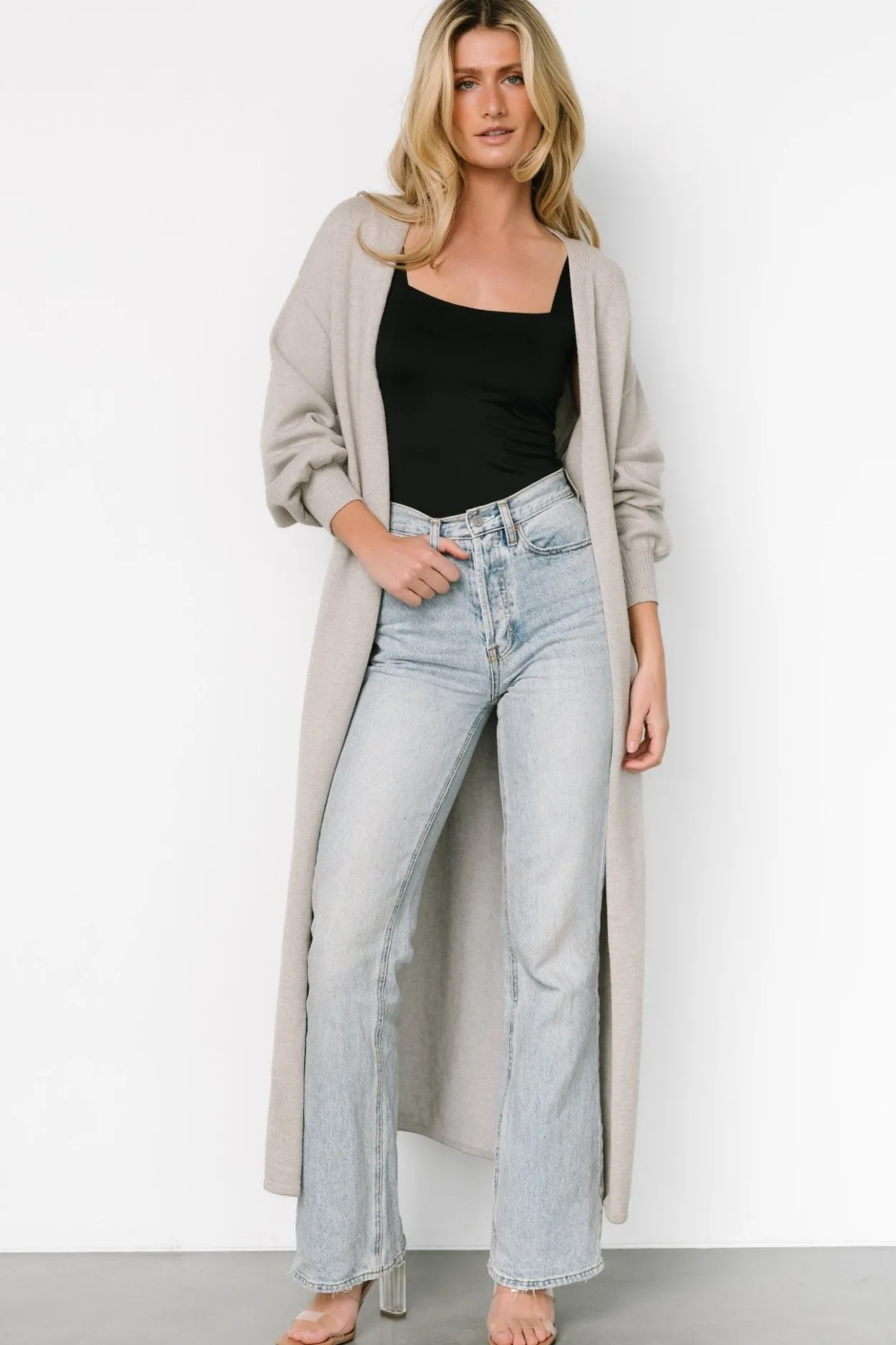 Best Baltic Born Ethel Long Cardigan | Gray