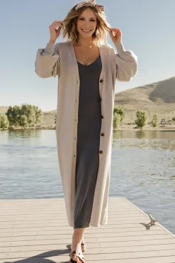 Best Baltic Born Ethel Long Cardigan | Gray