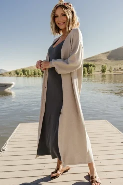 Best Baltic Born Ethel Long Cardigan | Gray