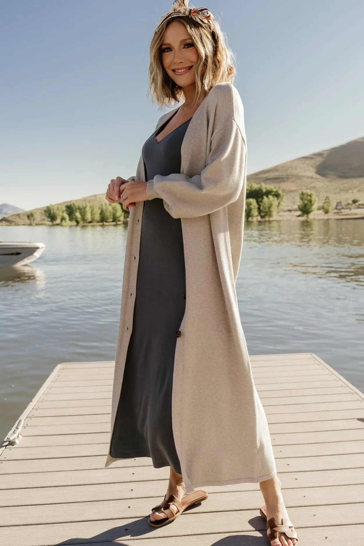 Best Baltic Born Ethel Long Cardigan | Gray