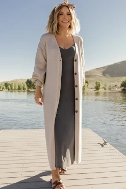 Best Baltic Born Ethel Long Cardigan | Gray