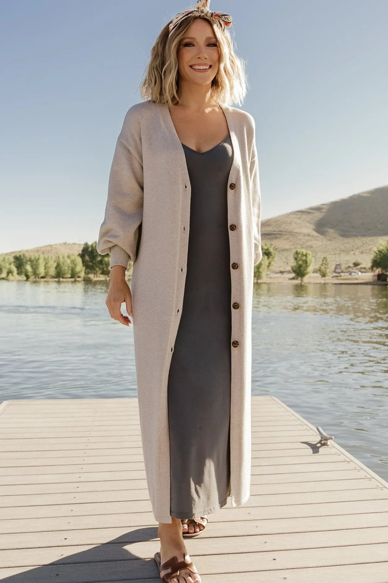 Best Baltic Born Ethel Long Cardigan | Gray