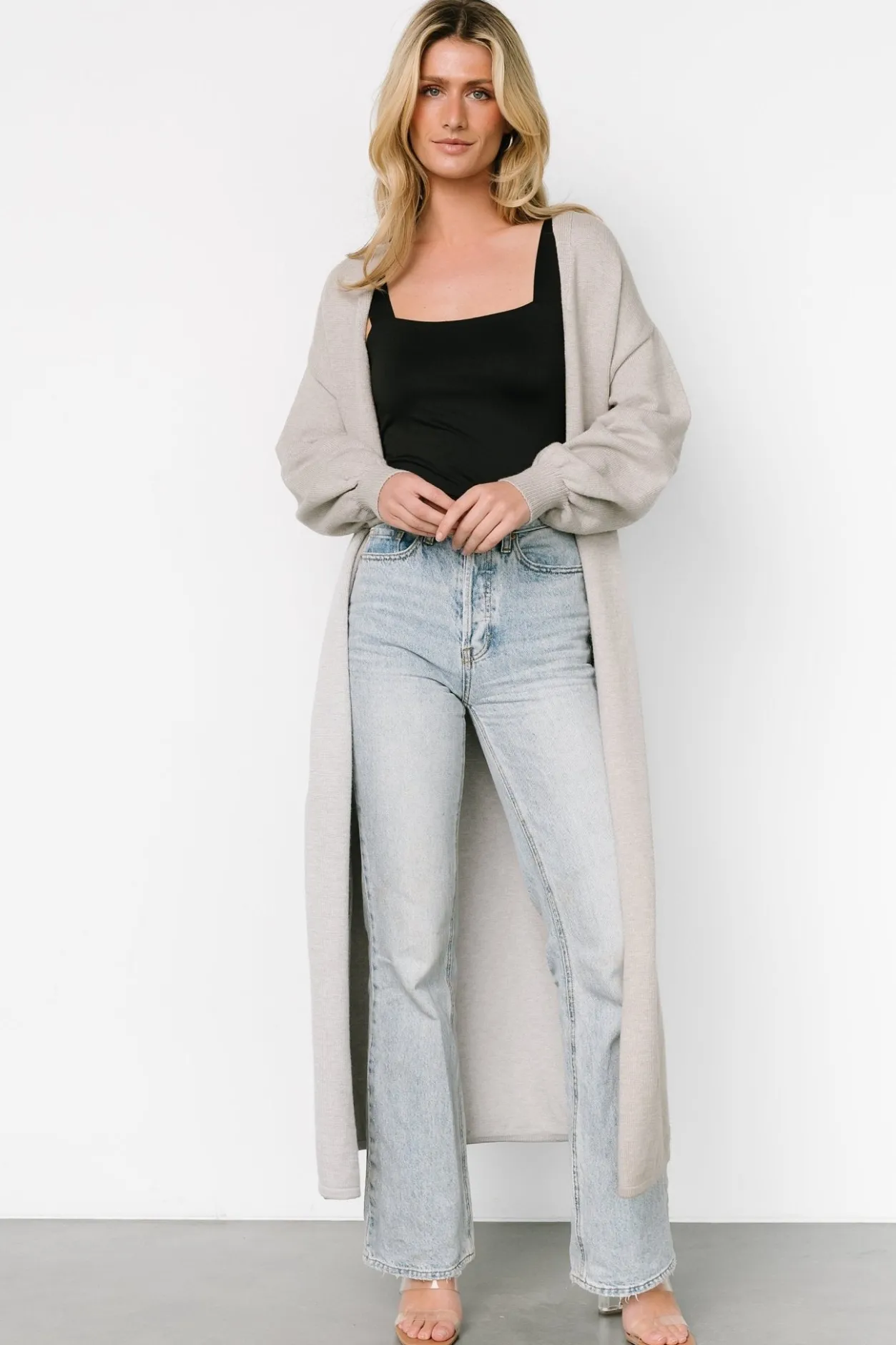 Best Baltic Born Ethel Long Cardigan | Gray